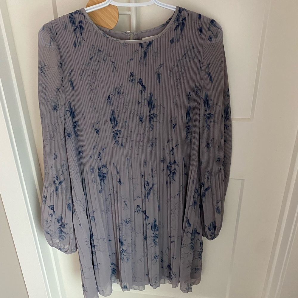 Wilfred Blue Floral Long Sleeve Dress - Picture 2 of 5